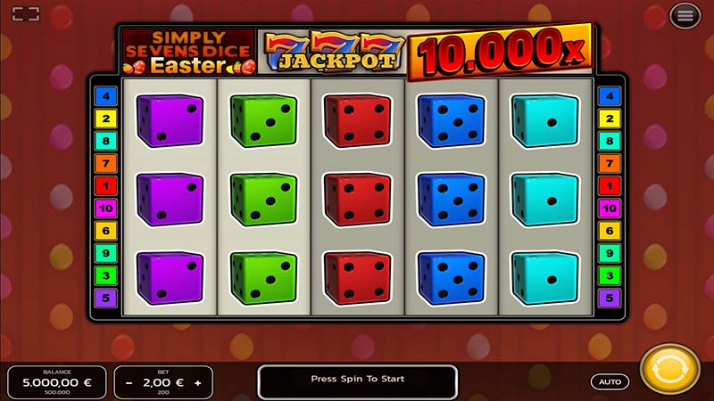 Simply Sevens Dice Easter