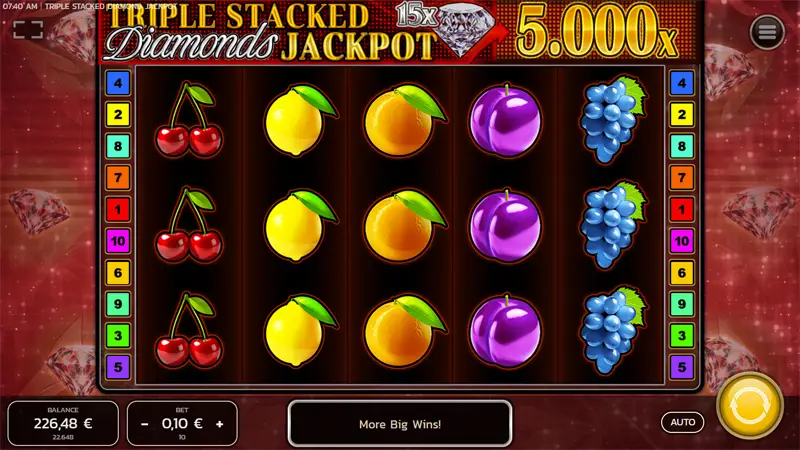 Triple Stacked Diamond Jackpot