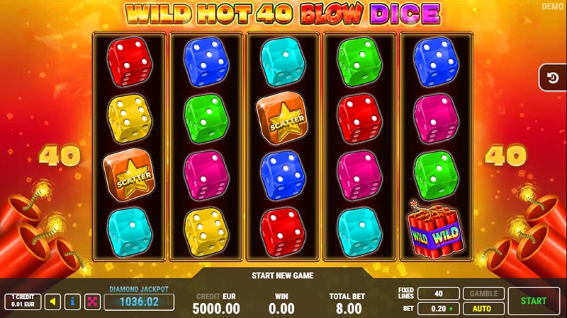 Wild Hot 40 Blow Dice