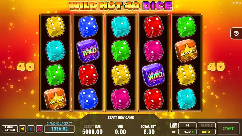 Wild Hot 40 Dice