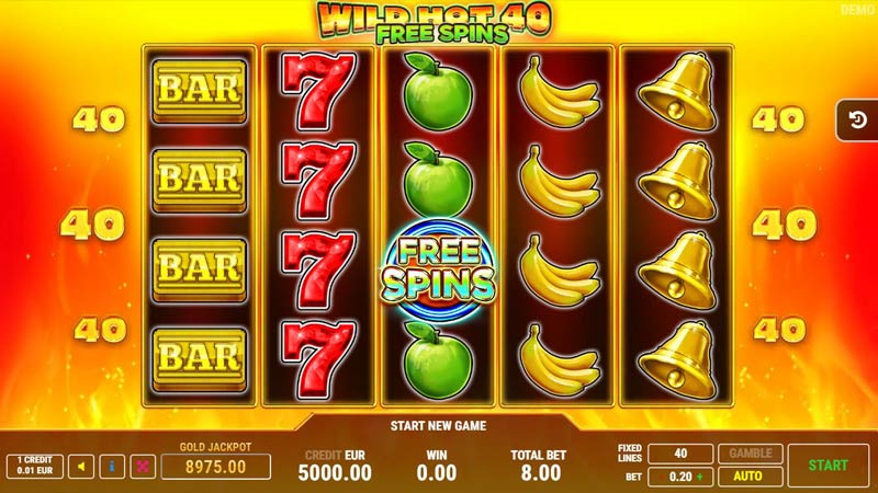 Wild Hot 40 Free Spins
