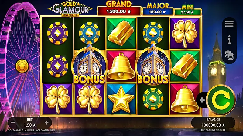 Gold and Glamour Hold and Win