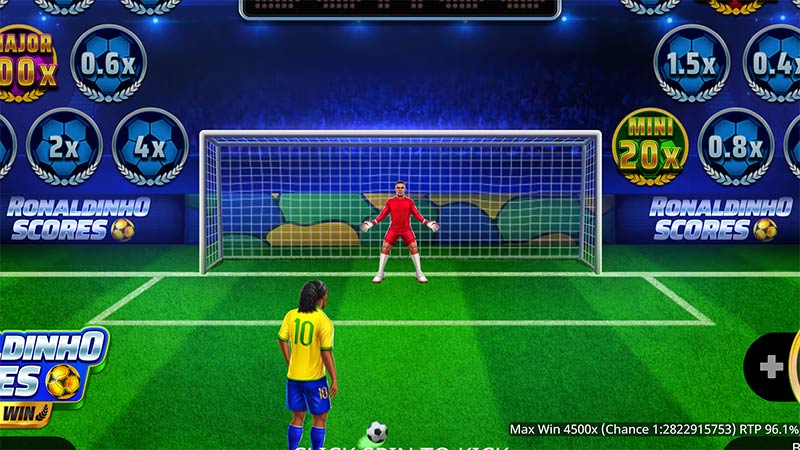 Ronaldinho Scores Shoot and Win