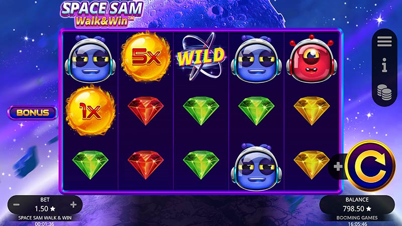 Space Sam Walk and Win