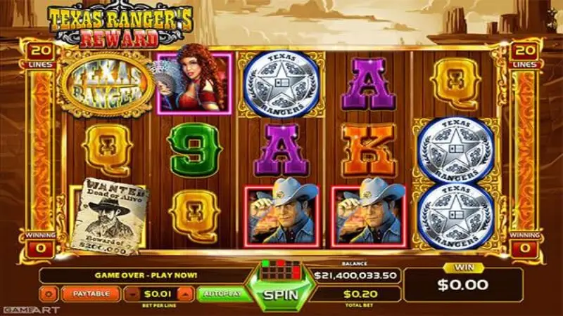 Texas Ranger's Reward Jackpot