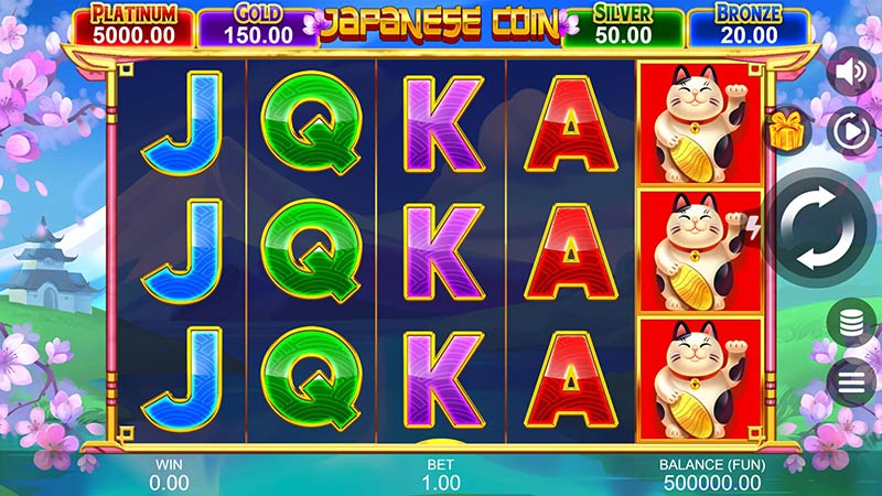 Japanese Coin Hold The Spin