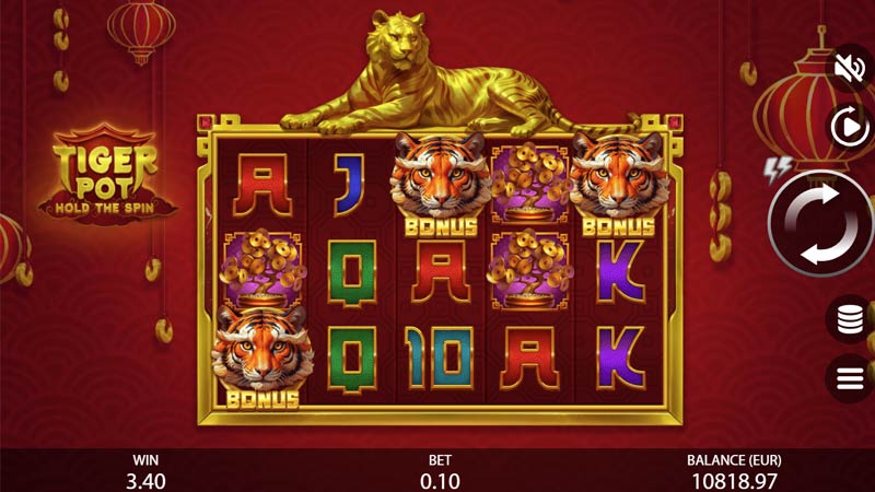 Tiger Pot Hold The Spin