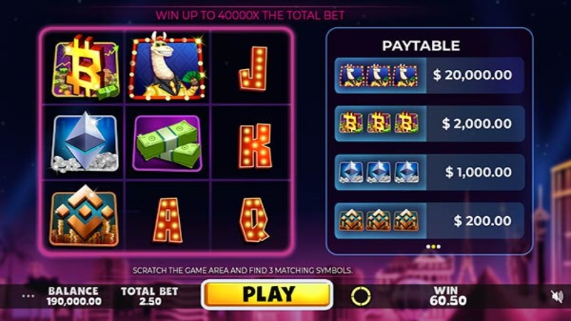 Billion Llama Scratchcard
