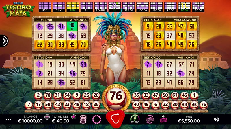 Bingo Tesoro Maya