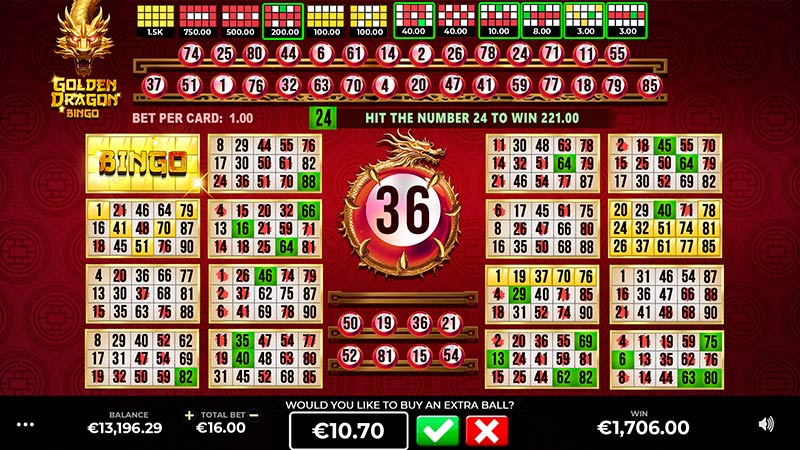 Golden Dragon Bingo