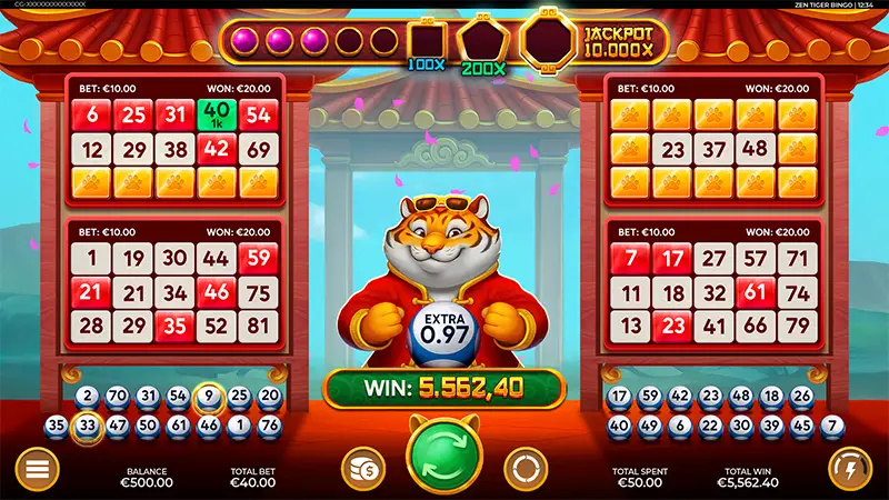 Zen Tiger Bingo
