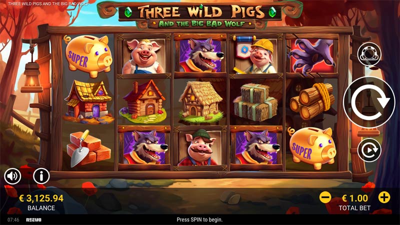 Three Wild Pigs and the Big Bad Wolf