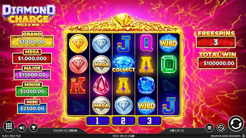 Diamond Charge Hold and Win