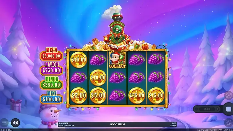 Santas Festive Express Hold and Win