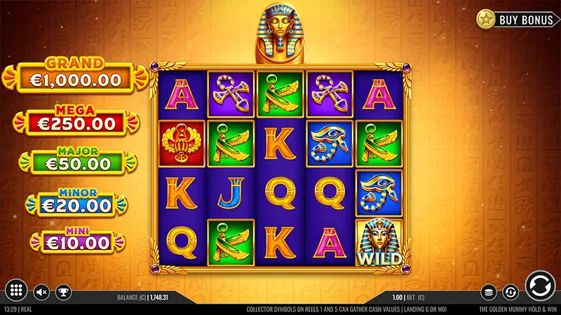 The Golden Mummy Hold and Win