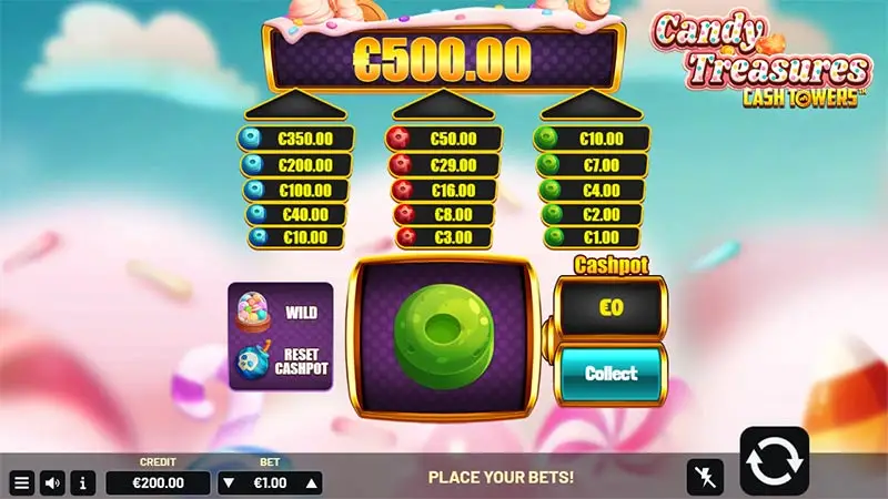 Candy Treasures Cash Towers