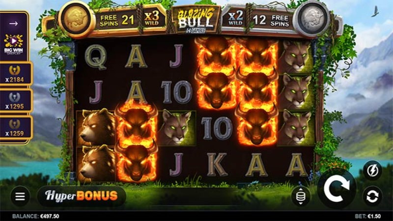 Blazing Bull Gamble Feature