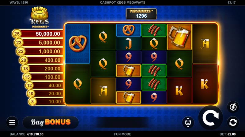 Cashpot Kegs Megaways