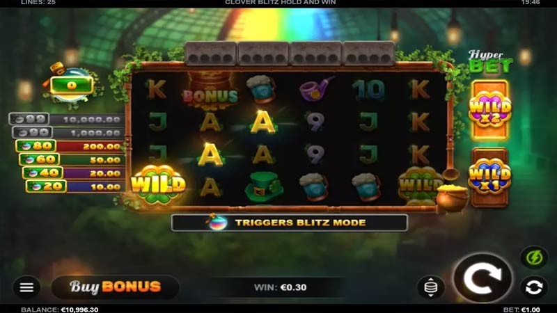 Clover Blitz Hold and Win