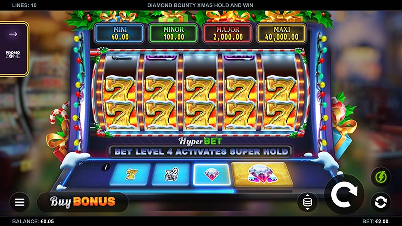 Diamond Bounty Xmas Hold and Win
