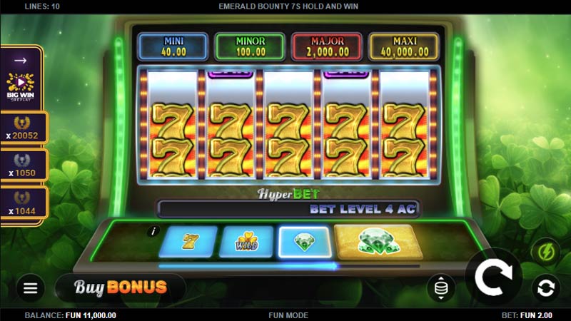 Emerald Bounty 7s Hold and Win