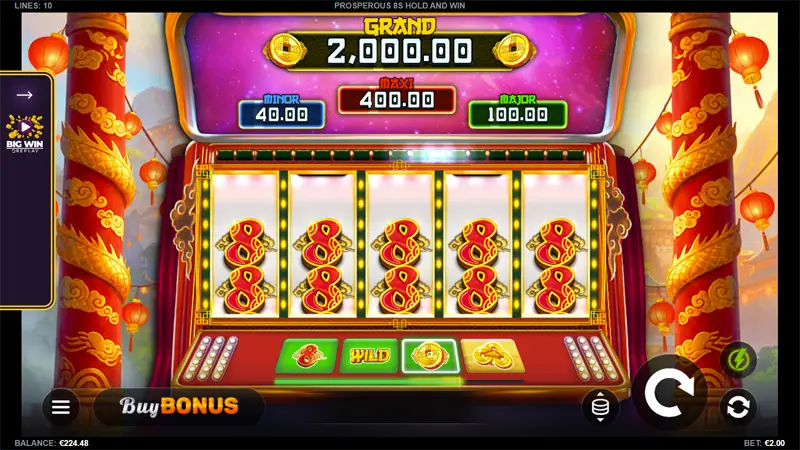 Prosperous 8s Hold and Win