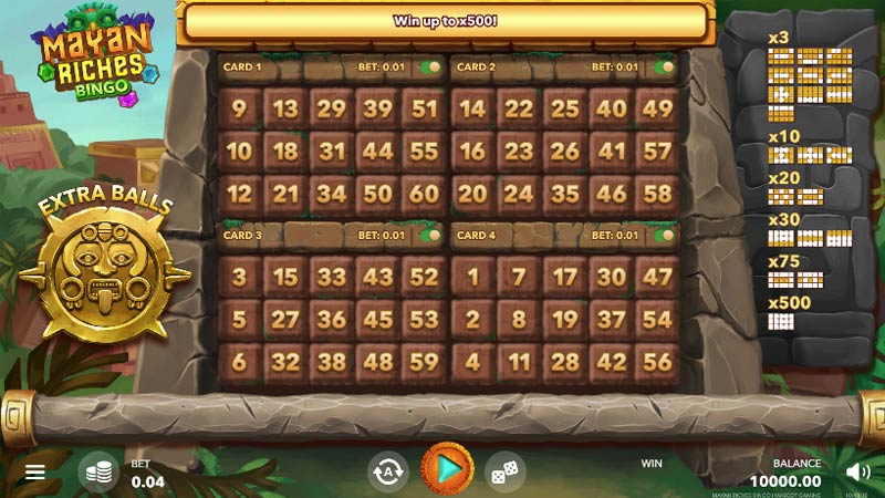 Mayan Riches Bingo
