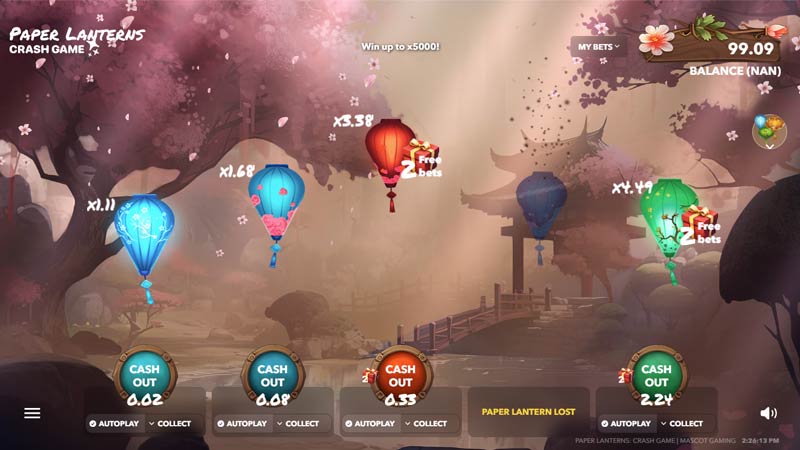 Paper Lanterns Crash Game