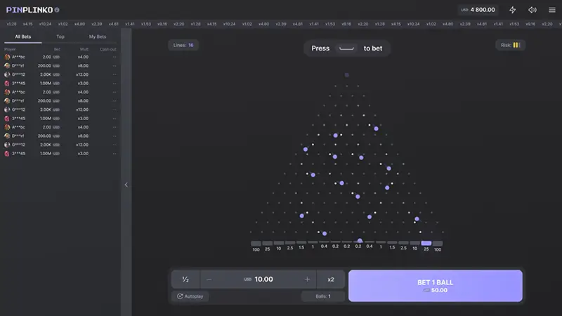 Pin Plinko