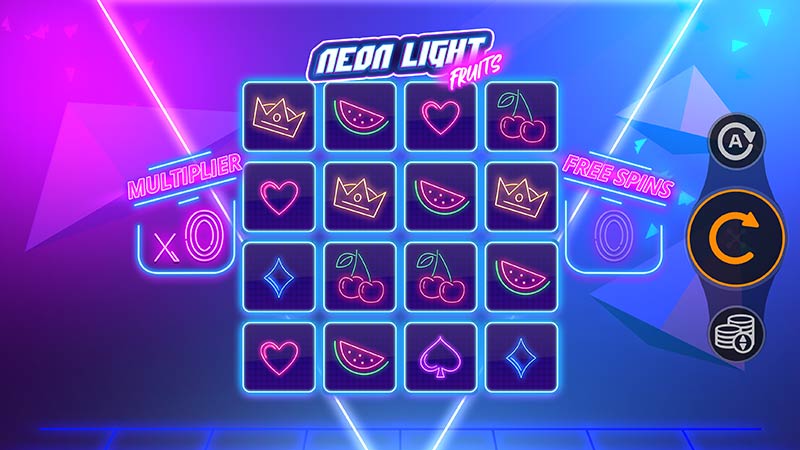 Neon Light Fruits