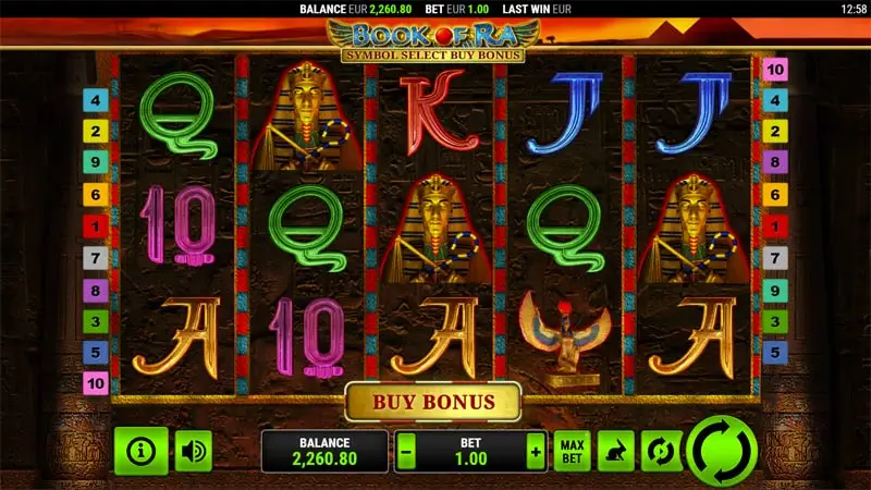 Book of Ra Symbol Select Buy Bonus