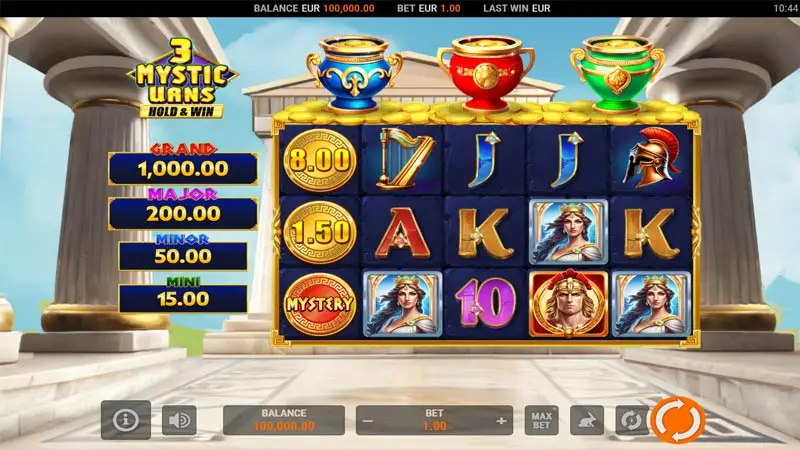 3 Mystic Urns Hold and Win