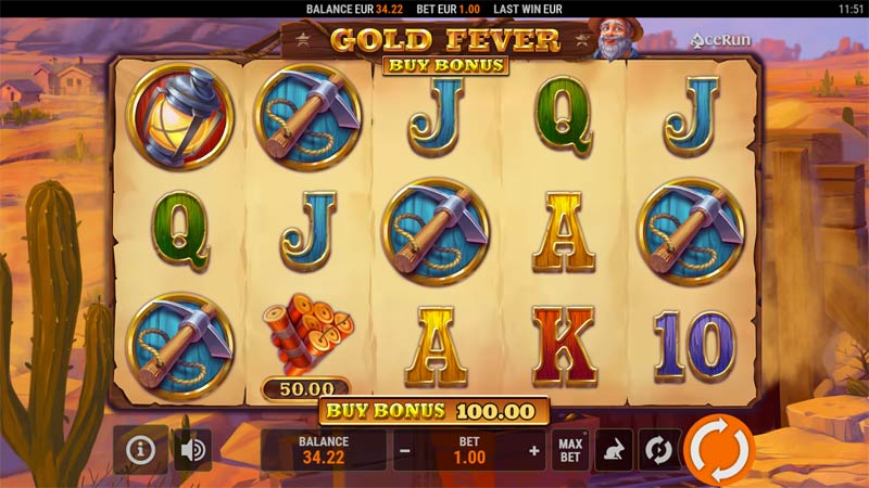 Gold Fever Buy Bonus