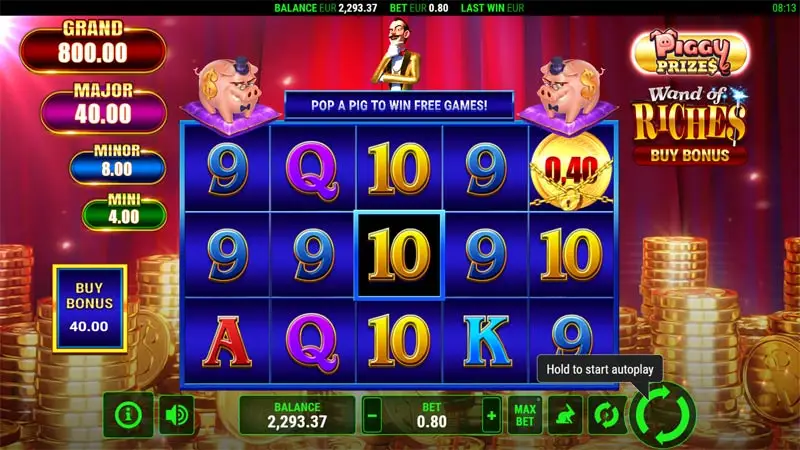 Piggy Prizes Wand of Riches Buy Bonus