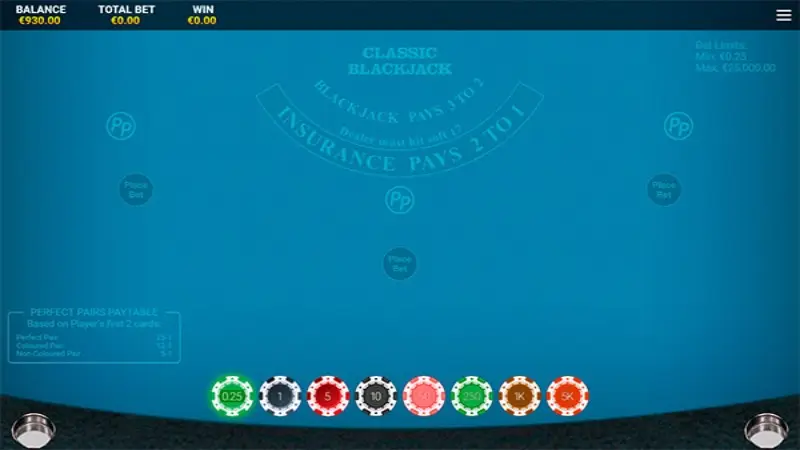 Blackjack Classic PP mobile
