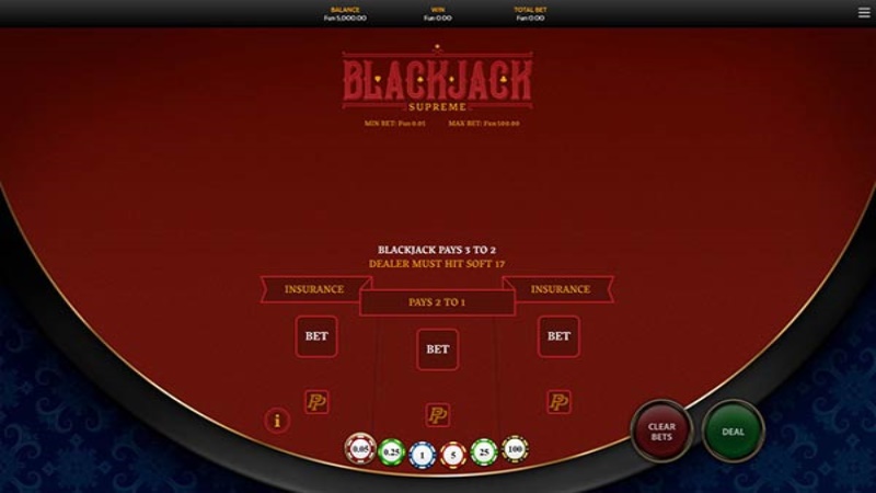 Blackjack supreme multi hand