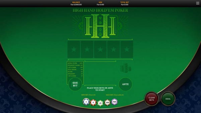 High Hand Holdem Poker