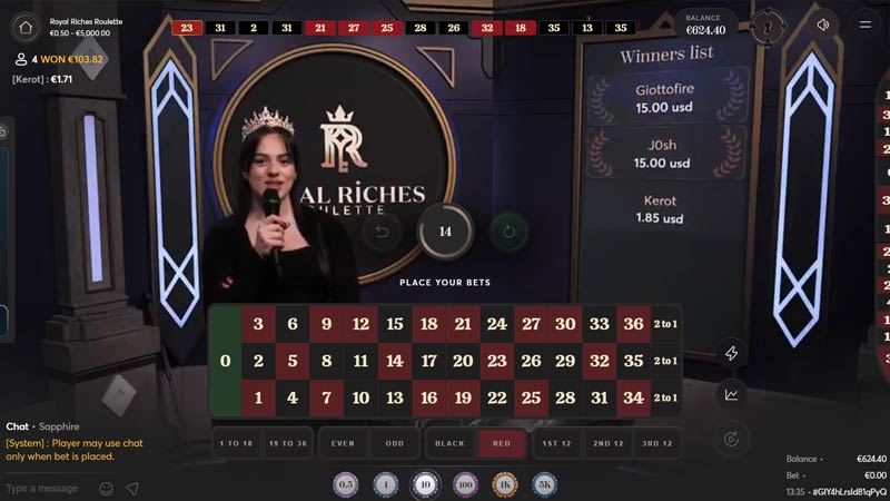 Royal Riches Roulette