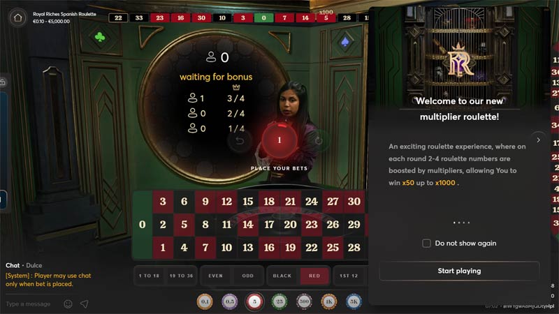 Royal Riches Spanish Roulette