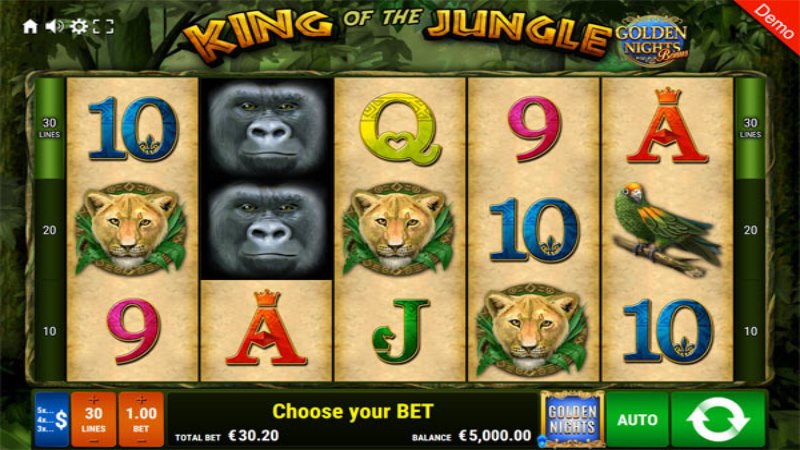 King Of The Jungle Golden Nights