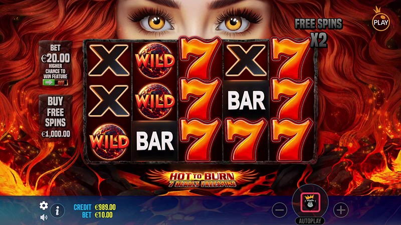 Hot to Burn 7 Deadly Free Spins