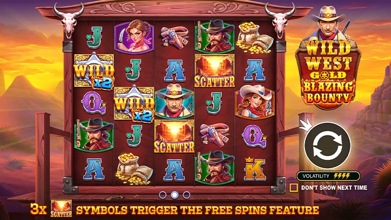 Wild West Gold Blazing Bounty