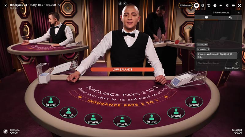Blackjack 73 Ruby