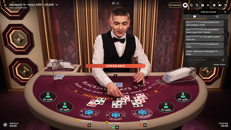 Blackjack 74 Ruby