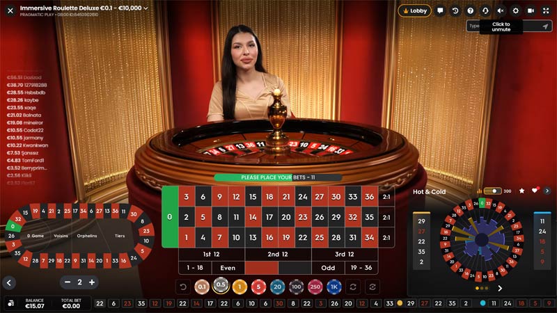 Immersive Roulette Deluxe