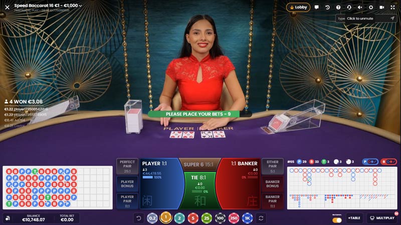 Speed Baccarat 16