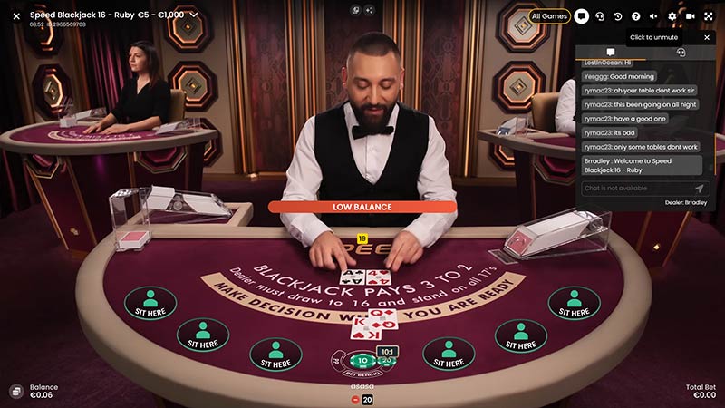 Speed Blackjack 16 Ruby