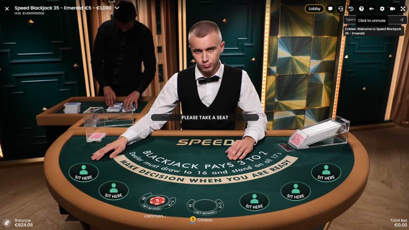 Speed Blackjack 35 Emerald