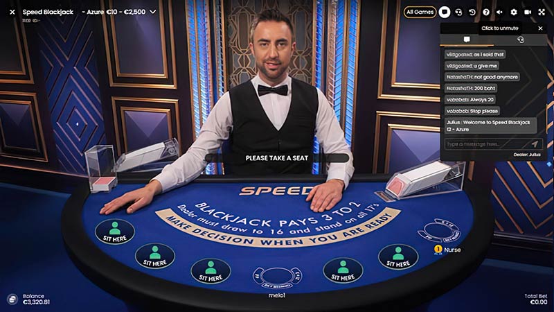 Speed Blackjack 44 Azure