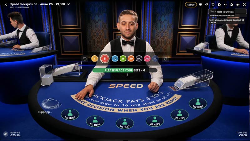 Speed Blackjack 53 Azure